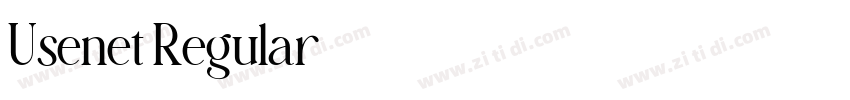 Usenet Regular字体转换